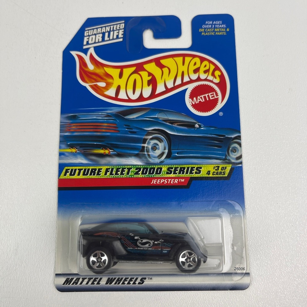 Hot Wheels Jeep Jeepster Black Graphics Future Fleet 2000 Diecast 003 - Picture 2 of 6